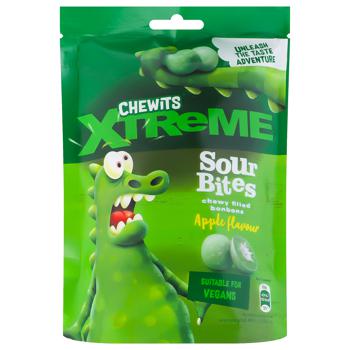 Конфеты жевательные Chewits Xtreme Sour Bites Apple 115г - купить, цены на КОСМОС - фото 1