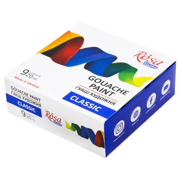 Rosa Studio Gouache Paint Set 9 colors 40ml - buy, prices for ULTRAMARKET - photo 2