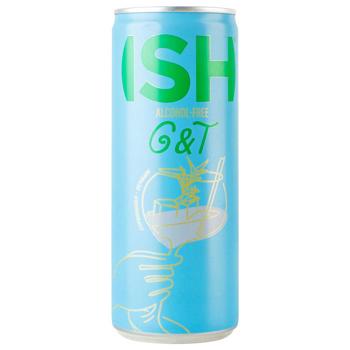 Напиток газированный Ish Джин-тоник безалкогольный 250мл