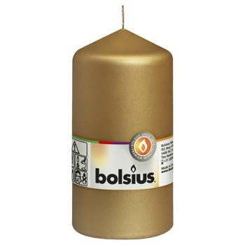 Bolsius Golden Pillar Candle 120/60 - buy, prices for Tavria V - photo 1