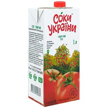 Сок Соки України Томатный 1л - купить, цены на Чудо Маркет - фото 3