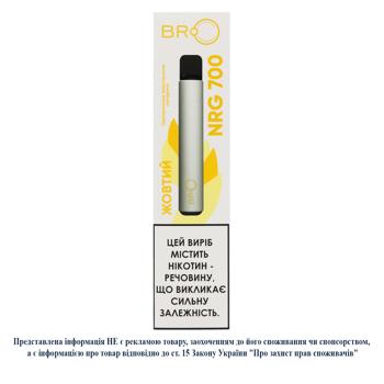 Одноразова електронна сигарета Bro Energy 700 2мл жовтий - купити, ціни на Auchan - фото 1