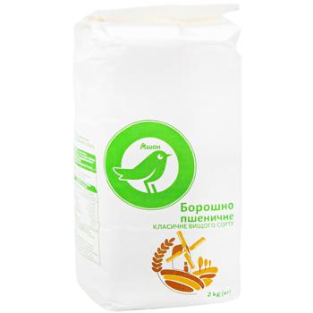Мука Auchan пшеничная классическая высшего сорта 2кг - купить, цены на - фото 3