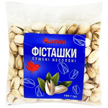 Auchan Dried Unsalted Pistachios 150g