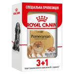 Корм вологий Royal Canin з домашньою птицею для дорослих собак породи померанський шпіц 3+1шт х 85г