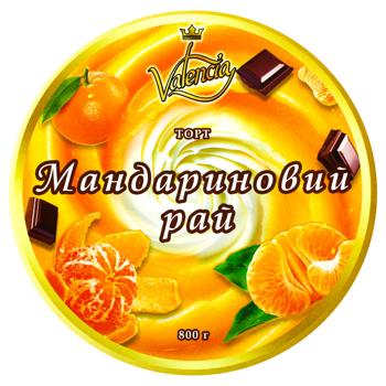 Торт Valencia Мандариновий рай 800г - купити, ціни на Auchan - фото 2