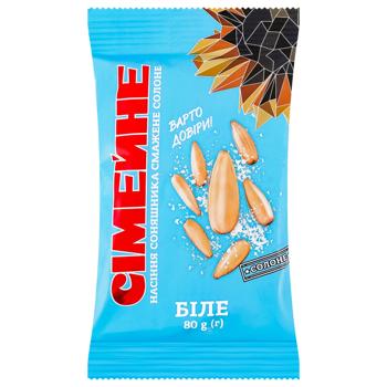 Simeyne White Roasted Salted Sunflower Seeds 80g - buy, prices for Ideal - photo 1