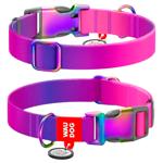 Нашийник для собак Collar Waudog Nylon Recycled S - фіолетовий