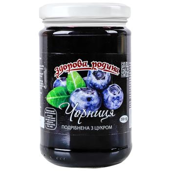 Zdorova Rodyna Bilberries Rubbed with Sugar Jam 350g - buy, prices for Epicentr FOOD - photo 2