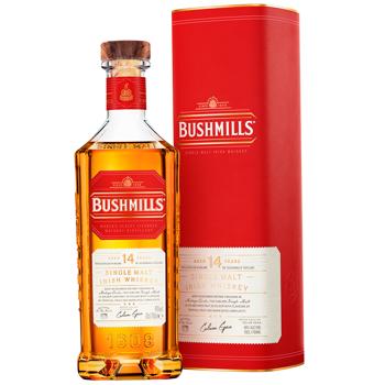 Whiskey Bushmills 40% 14years 700ml cardboard box United kingdom - buy, prices for WINETIME - photo 1