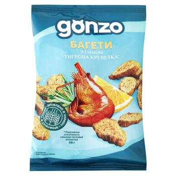 Багети Gonzo зі смаком тигрової креветки 50г