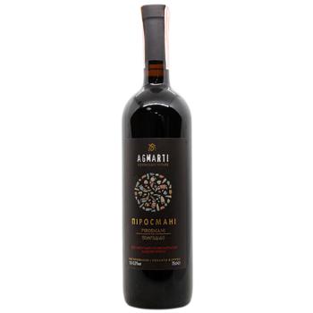 Agmarti Pirosmani Red Semi-Dry Wine 10.5-12.5% 0.75l - buy, prices for Supermarket "Kharkiv" - photo 1