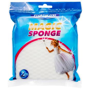 Губки кухонні Praktyczna меламінові 2шт - купити, ціни на КОСМОС - фото 1