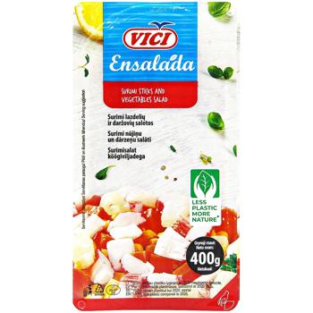 Сурімі Vici Ensalada шматочки з овочами 400г - купити, ціни на - фото 2