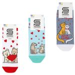 Шкарпетки жіночі PremierSocks середні Пухнастики про кохання р.23-25