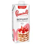 Сливки Premialle жидкие ультрапастеризованные 33% 500г
