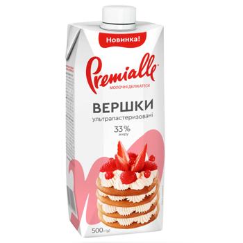 Premialle Ultra-Pasteurised Liquid Cream 33% 500g - buy, prices for Grono - photo 1