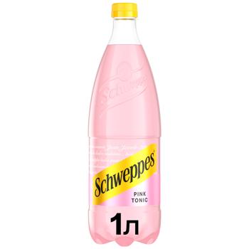 Schweppes Pink Tonic Carbonated Drink 1l - buy, prices for COSMOS - photo 1