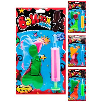 Кульки повітряні Зед Серця з насосом 12" в асортименті - купити, ціни на ЕКО Маркет - фото 1