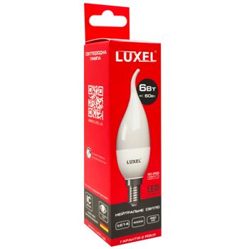 Лампа Luxel LED свічка нейтральне світло 6Вт C37 E27 4000К 047-NЕ - купити, ціни на - фото 3