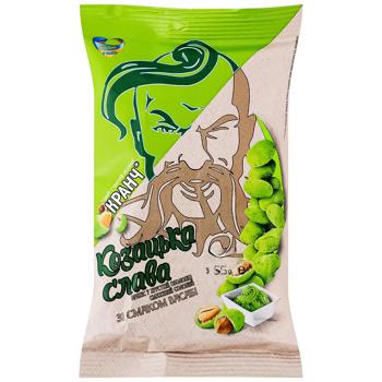Kozatska Slava With Wasabi Taste In Crisps Fried Salted Peanuts 55g