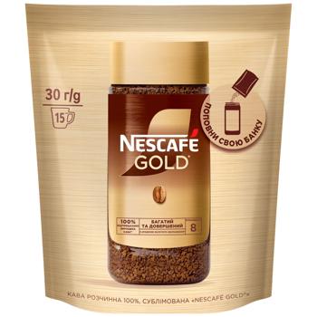 Кофе растворимый NESCAFÉ® Gold 30г - купить, цены на Чудо Маркет - фото 1