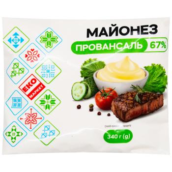 Майонез Еко Маркет Провансаль 67% 340г - купити, ціни на ЕКО Маркет - фото 1