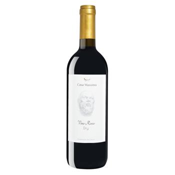 Casa Massimo Rosso Red Dry Wine 10.5% 0.75l - buy, prices for NOVUS - photo 1