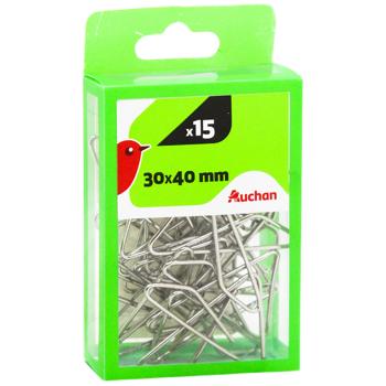 Auchan Paper Clips 30x40mm 15pcs - buy, prices for - photo 2