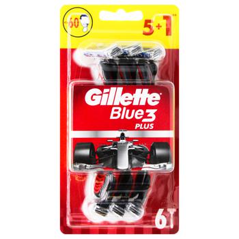 Станок Gillette Blue3 одноразовый мужской 6шт - купить, цены на METRO - фото 1