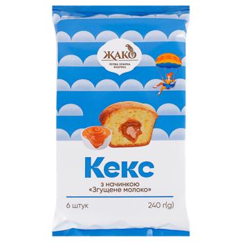 Кекс Жако з начинкою згущене молоко 240г