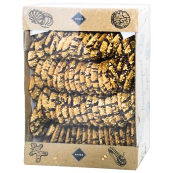 Печенье Rioba Альпийское сдобное с декором 900г - купить, цены на METRO - фото 1