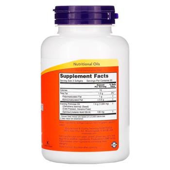 Now Foods Evening Primrose Oil 500mg 100 softgels - buy, prices for Biotus - photo 2