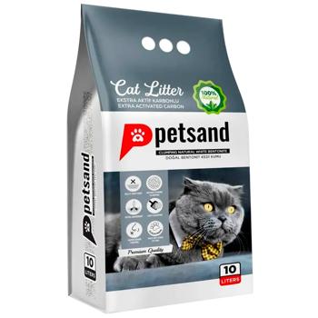 Petsand Extra Activated Carbon Flat Bottom бентонітовий наповнювач 10 л - без аромату - купить, цены на MasterZoo - фото 1