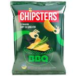 Чипси Chipsters картопляні зі смаком Сир та цибуля хвилясті 95г