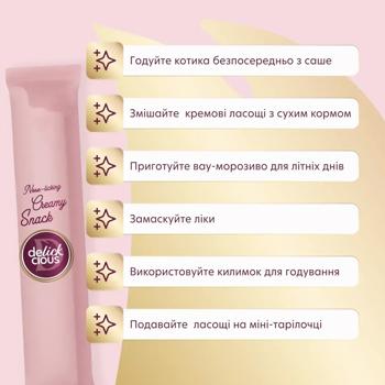 Ласощі для котів Delickcious з куркою та ананасом 15г*4шт - купити, ціни на - фото 2