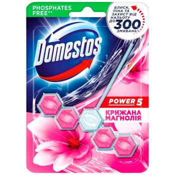 Блок для унітазу Domestos Power 5 Крижана магнолія 55г