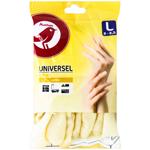 Рукавички господарські Auchan Універсальні латексні розмір L