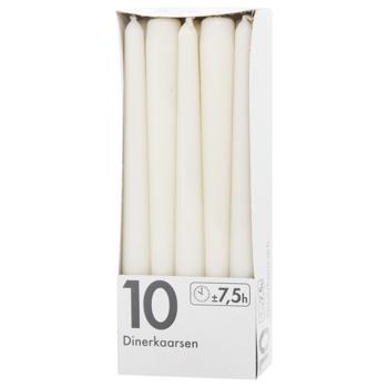 Bolsius Festive Cone White Candle 245/23mm U8437 - buy, prices for - photo 3