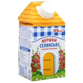 Selianski  Ultrapasteurized Cream 10% 500g - buy, prices for Torba - photo 3