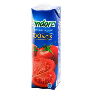Сок Sandora томатный с солью 0,95л - купить, цены на Идеал - фото 3