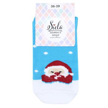 Siela Santa Classic Terry Women's Socks s.36-39 Light Blue - buy, prices for NOVUS - photo 1