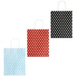 Kraft Bag with Pattern 22x27x11cm in assortment