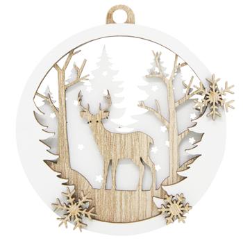 Mis Lt Wooden Composition 2D Christmas Decoration - buy, prices for - photo 4