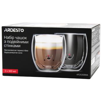 Набор чашек Ardesto Animals с двойными стенками 2шт*300мл - купить, цены на За Раз - фото 2