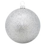 Silver Christmas Tree Ball 8cm