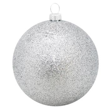 Silver Christmas Tree Ball 8cm - buy, prices for MegaMarket - photo 1