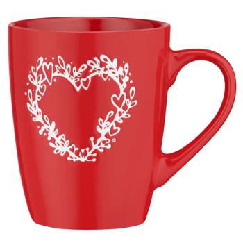 Ardesto Heart Red Cup 320ml - buy, prices for Supermarket "Kharkiv" - photo 1