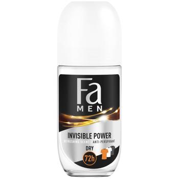 Антиперспирант шариковый Fa Men Invisible Power с освежающим ароматом 50мл - купить, цены на Идеал - фото 1