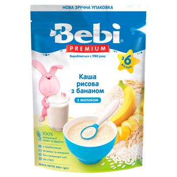 Bebi Premium Rice Milk Porridge with Bananas for Children from 6 months 250g